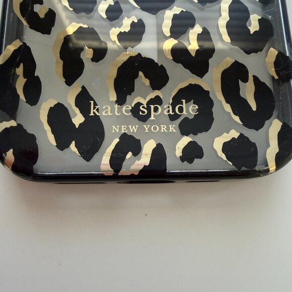 Kate Spade Case Apple iPhone 14 Pro Leopard Print Crossbody Faux Quilted Leather - Picture 5 of 16